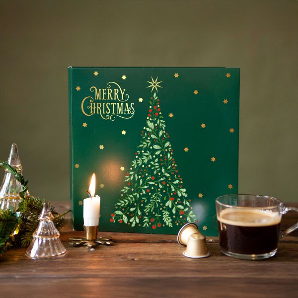 Advent calendar, Green - 24 pods
