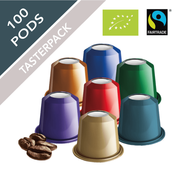 Organic Taster Pack with 100 Pods - BLACK FRIDAY MINUS 10 %