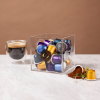 CUBE - Transparent opbevaringsboks (med kaffekapsler)
