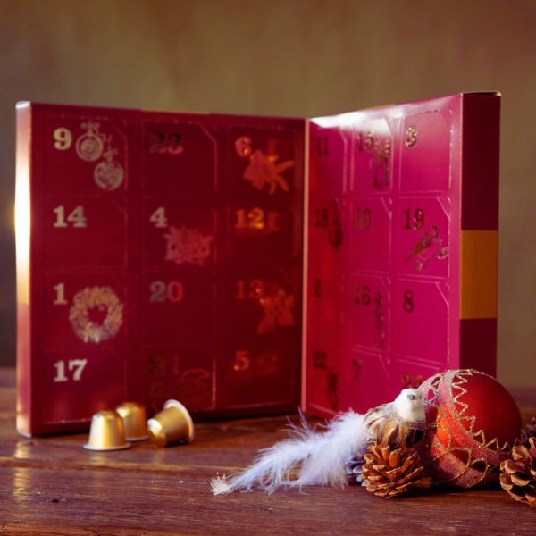 Julkalender, Rd med 48 kapslar