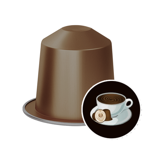 Hot chocolate capsules for Nespresso, 10 pods at