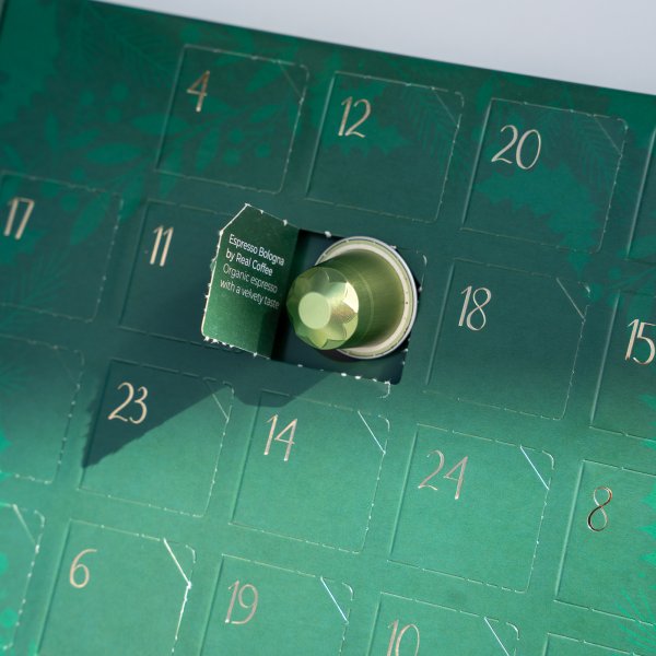 Advent calendar, Green/Multi - 24 pods