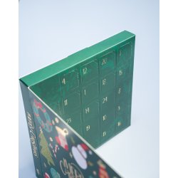Advent calendar, Green/Multi - 24 pods