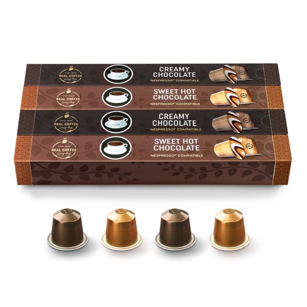 Chocolate Variety Pack, 20 Sweet + 20 Creamy Pods