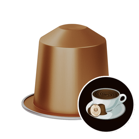 Hot chocolate capsules for Nespresso, 10 pods at