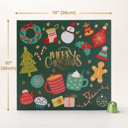 Advent calendar, Green/Multi - 24 pods